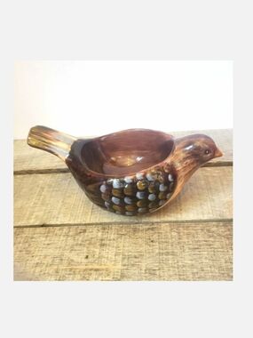 GLAZED PORCELAIN Bird Decorative Bowl Shelf Decor